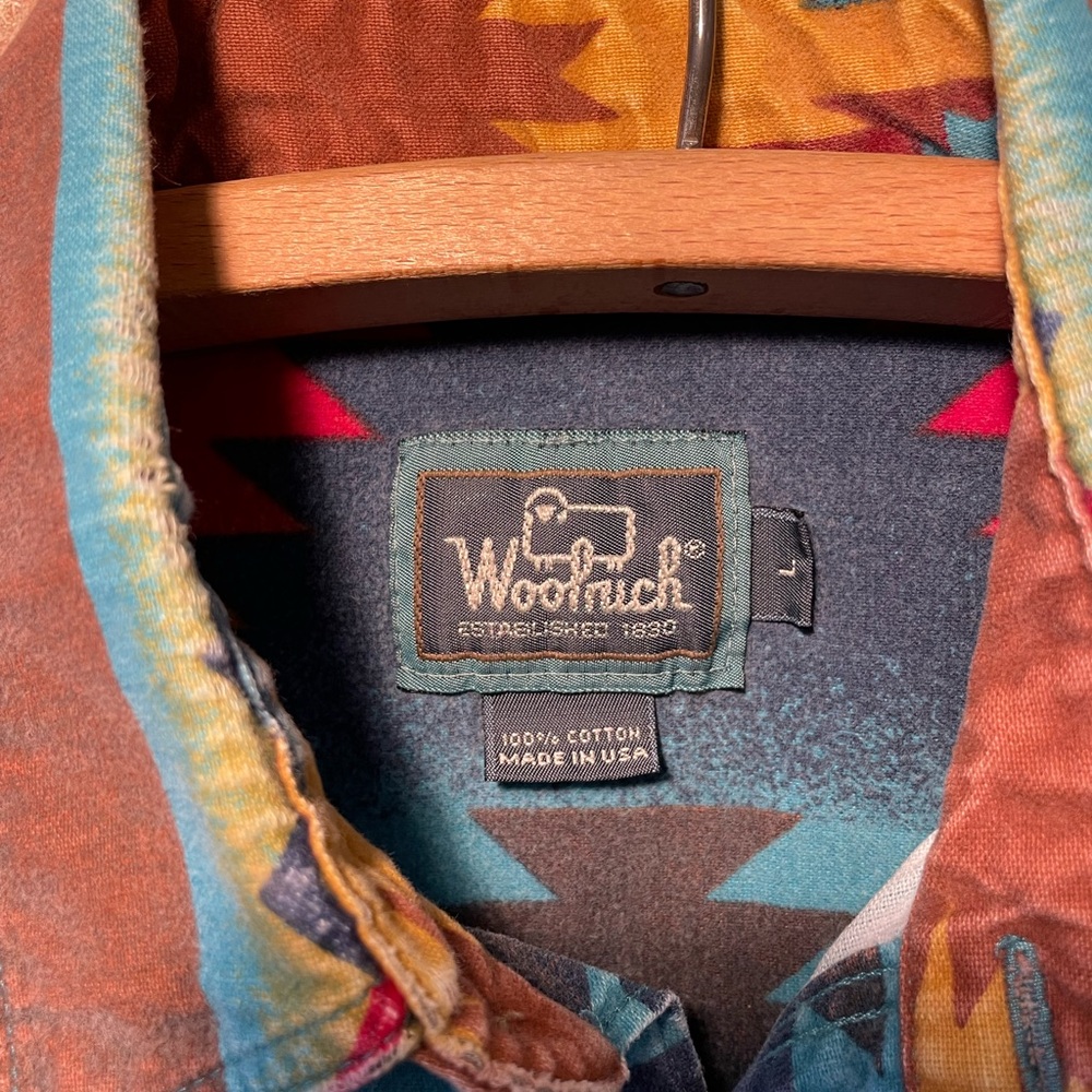 Woolrich Multicolor Geometric Cotton Shirt - Picture 3 of 3